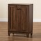 Baxton Studio Nissa Modern and Contemporary Walnut Brown Finished Wood 2-Door Shoe Storage Cabinet 178-11218-Zoro - alternate 7
